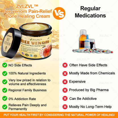 ZVLZVL™ Bee Venom Instant Pain Relief Arthritis Therapy Cream💪👨‍⚕️👨‍⚕️(Specially for older adults)