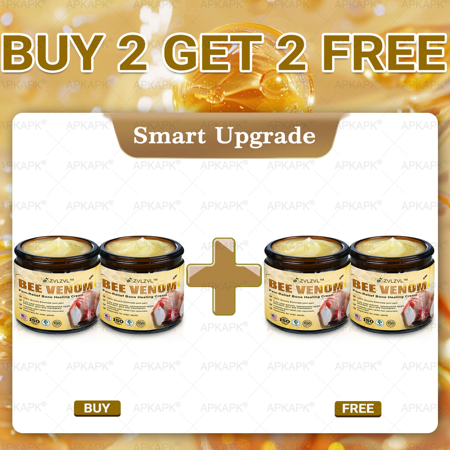 ZVLZVL™ Bee Venom Instant Pain Relief Arthritis Therapy Cream 💪👨‍⚕️👨‍⚕️(Specially for older adults)