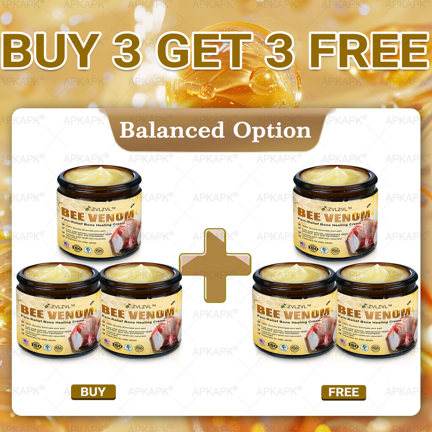 ZVLZVL™ Bee Venom Instant Pain Relief Arthritis Therapy Cream 💪👨‍⚕️👨‍⚕️(Specially for older adults)