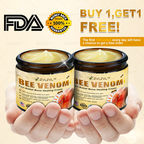ZVLZVL™ Bee Venom Instant Pain Relief Arthritis Therapy Cream💪👨‍⚕️👨‍⚕️(Specially for older adults)